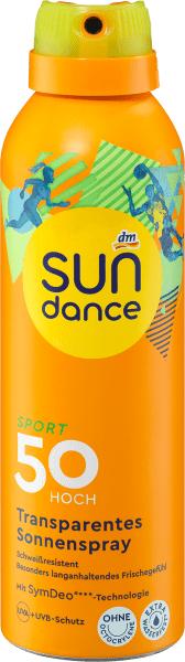 Produktbild dm Sundance Sonnenspray Sport transparent (Sonnenspray, SPF 50, 200 ml)
