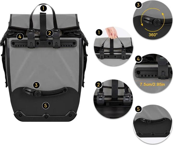 Produktbild Mobygo CB25L (27 l, Gepäckträgertasche)