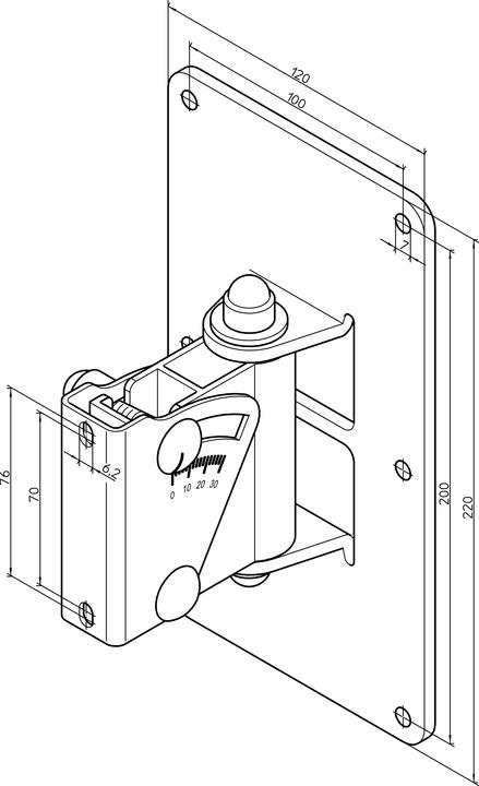 Image du produit K&M 24481 (1 pièce, Installation murale, Pivotant)