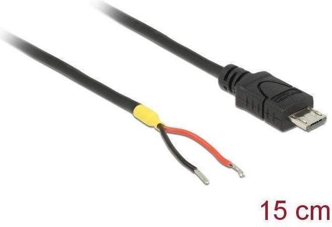 Actual product image Delock USB Micro-B cable - 2pin power, 15cm