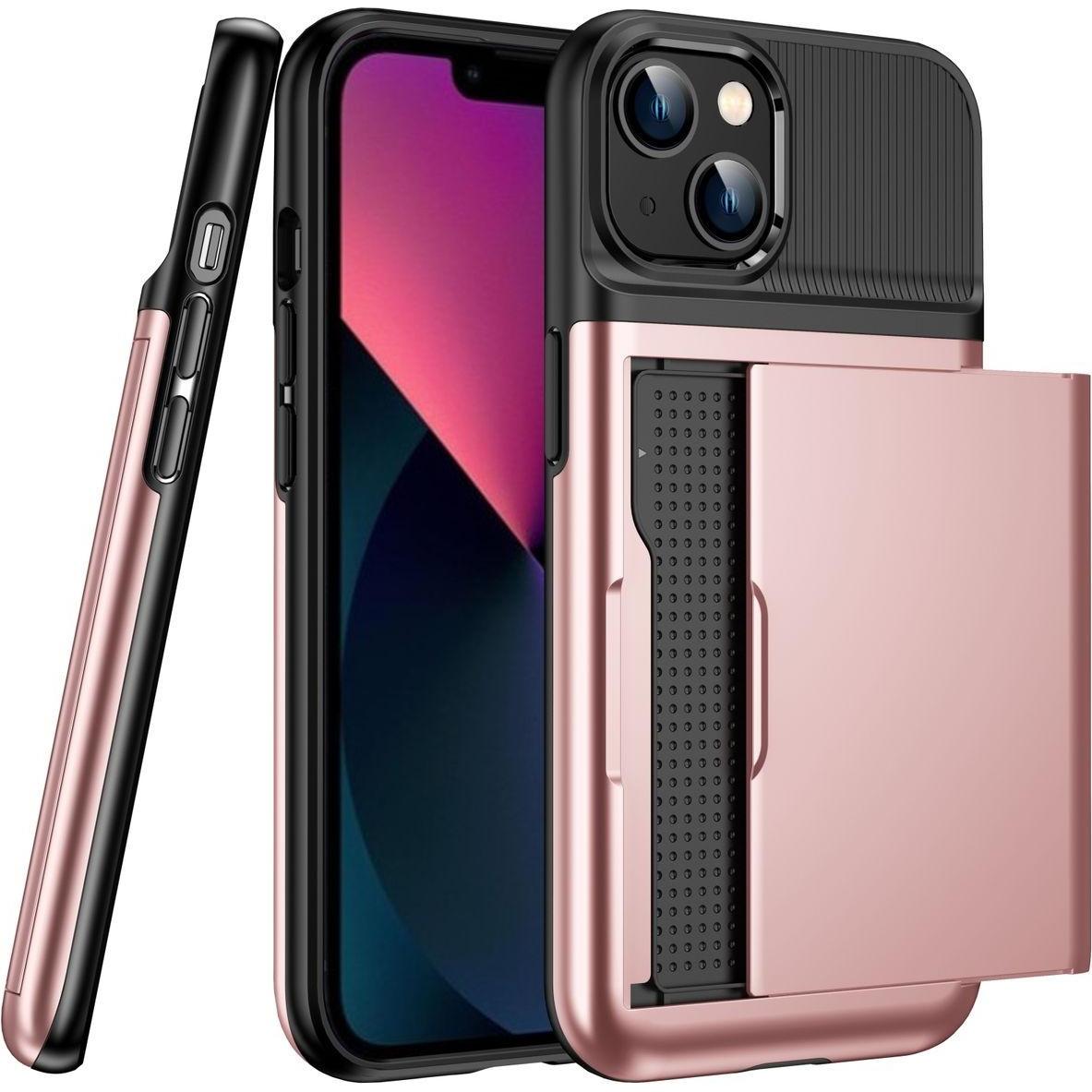Thumbnail - König Design Hülle Handy Schutz für Apple iPhone 14 Serie Case Cover Tasche Bumper Wallet Neu (Apple iPhone 14), Smartph...