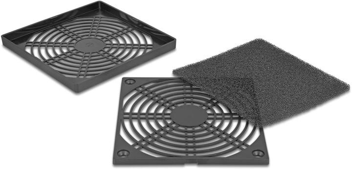Actual product image Delock Lüftergitter mit Staubfilter 120 x 120 mm schwarz