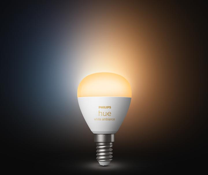 Image du produit Philips Hue White Ambiance E14 Lustre à l'unité (E14, 5.10 W, 470 lm, 1 x, F)