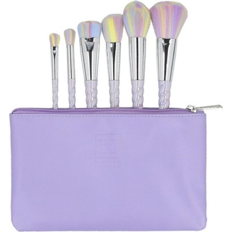 Ilu, Pennello Make-Up, Basic Set 6 Pennelli Da Trucco Con Sacchetto Unicorno Pastello (Set)