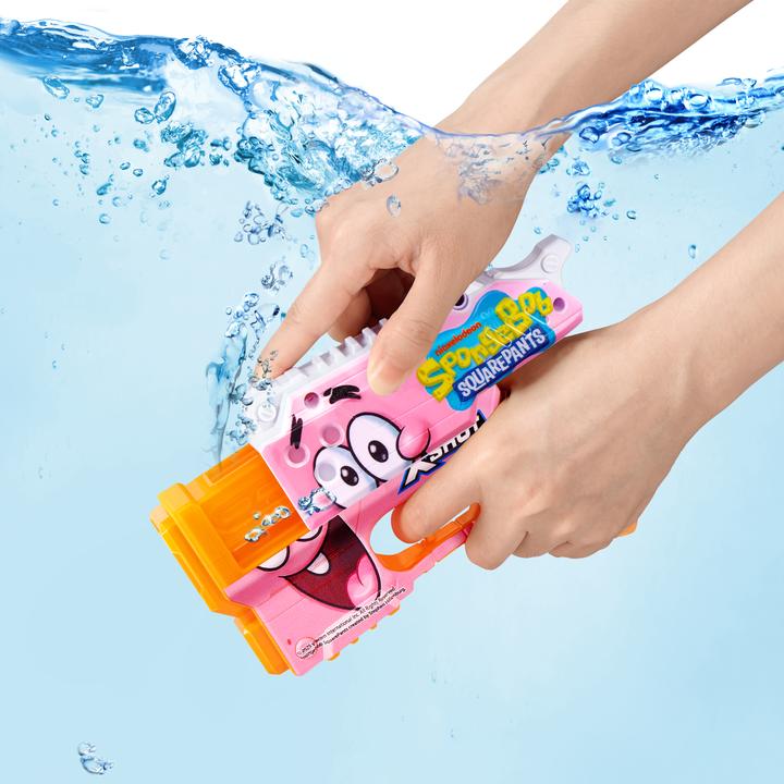 Actual product image Xshot Water ZURU - Fast-Fill Spongebob Jr. Blaster (Removable)