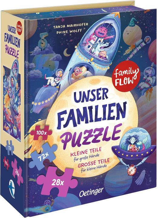 Produktbild FamilyFlow. Unser Familien-Puzzle. Grosse Teile für kleine Hände. Kleine Teile für grosse Hände: 200 (200 Teile)