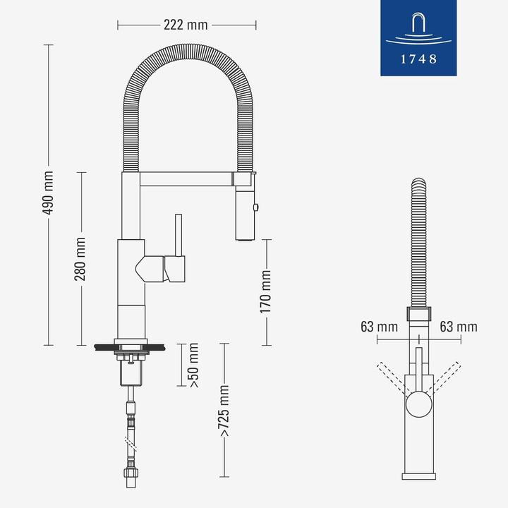 Produktbild Villeroy & Boch Steel Expert 2.0 Küchenarmatur, aus Edelstahl