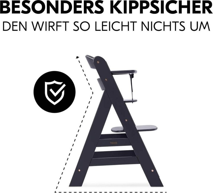 Produktbild Hauck Alpha Newborn Set Plus Dark Grey (Hochstuhl)