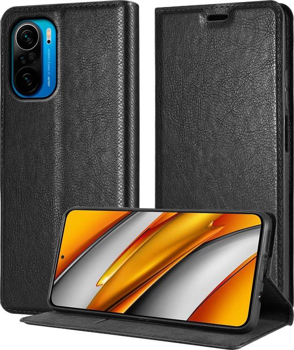 CADORABO Cover con chiusura magnetica, funzione stand e tasca per le carte CUSTODIA A LIBRO per RedMi NOTE 10 5G / POCO M3 PRO 5G, Marrone