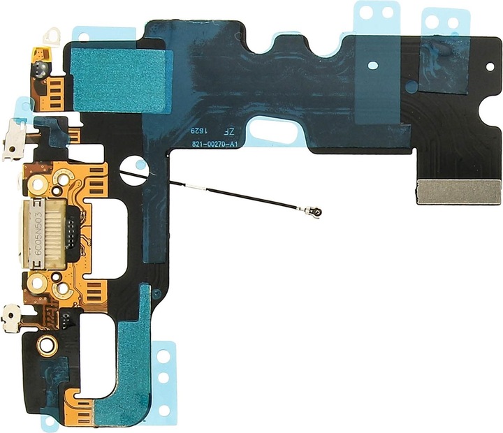 Actual product image Avizar iPhone/iPad charging connector spare part + flex cable for iPhone 7 - White (iPhone 7)