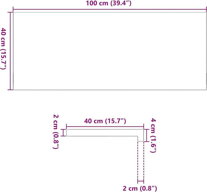 Actual product image vidaXL Fensterbank