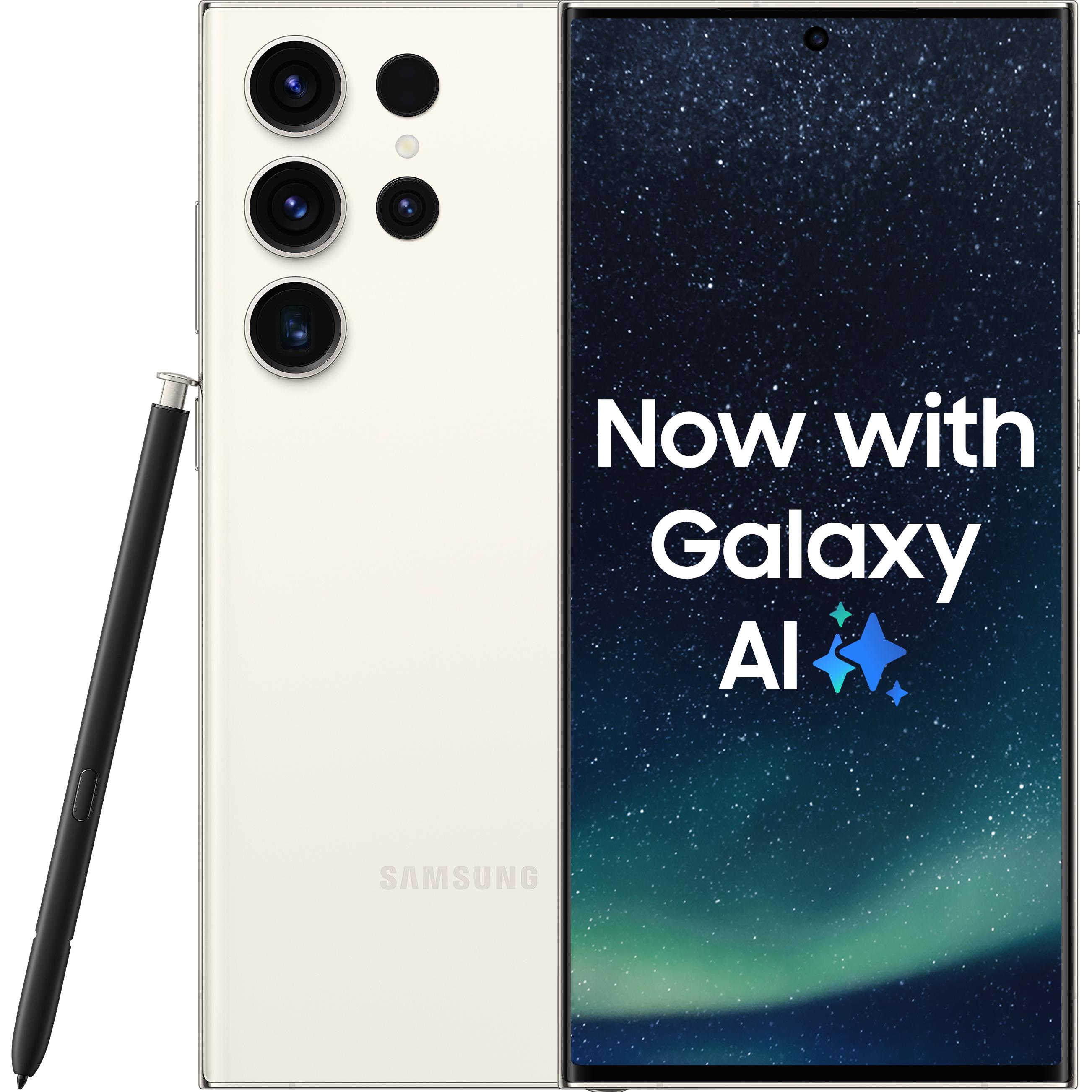 Samsung Galaxy S23 Ultra (256 GB, Cream, 6.80", SIM + eSIM, 5G), Smartphone, Beige