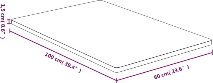 Produktbild VidaXL Douglas (60 x 100 x 1.5 cm)