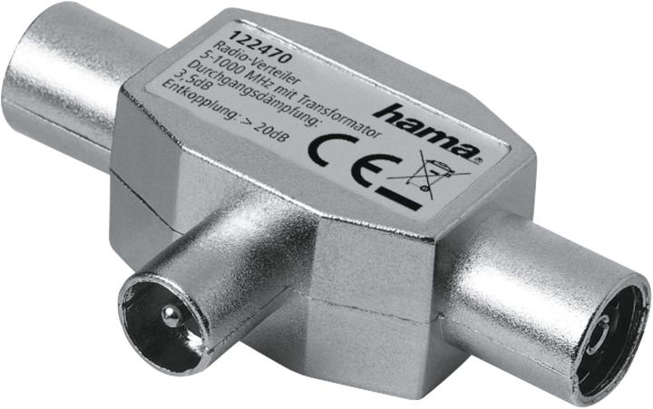 Actual product image Hama Antenna distributor Coax plug (Plugs and connectors)