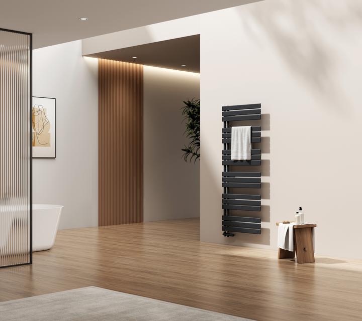 Produktbild Emke Badheizkörper Handtuchhalter Handtuchwärmer 160x60cm Anthrazit 958w (1005 W)