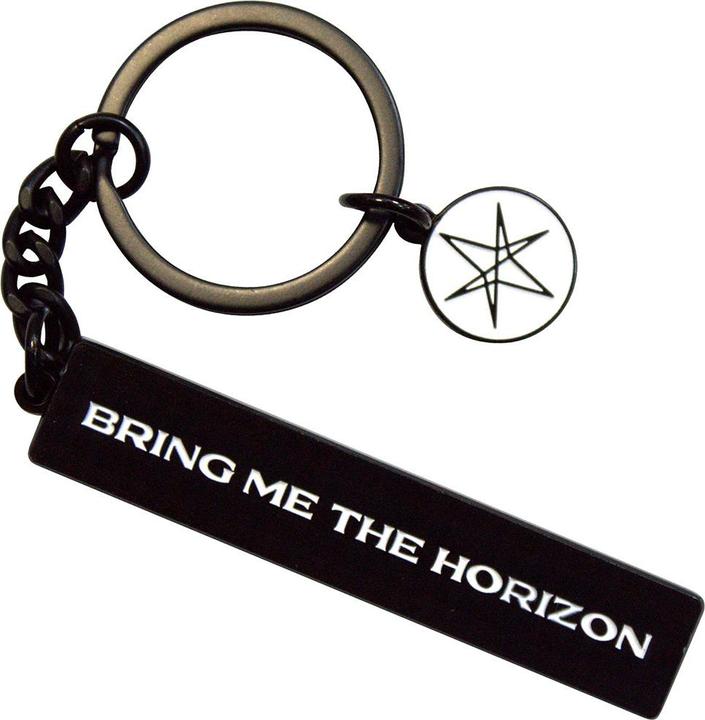 Immagine prodotto Bring Me The Horizon Portachiavi con charm a stella a 6 punte Text Logo