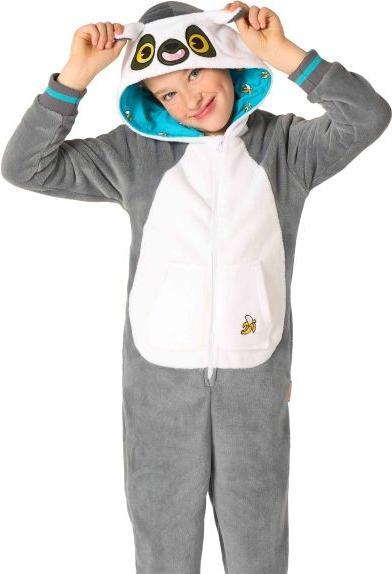 Immagine prodotto OppoSuits Lemur Onesie für Kinder (134, 140, 146, 152)