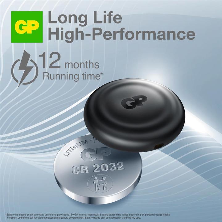 Actual product image GP Batteries GP eTag Smart Tracker - Black