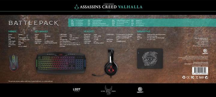 Actual product image L33T Assassin's Creed Valhalla 4-In-1 battlepack (US, Cable)