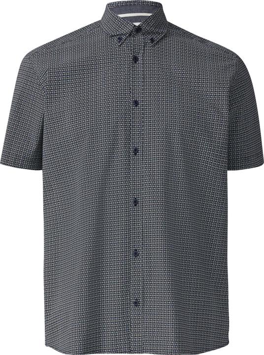 Immagine prodotto s.Oliver Hemd Regular Fit: Gemustertes Kurzarmhemd aus Baumwolle mit Button-Down-Kragen (4XL)