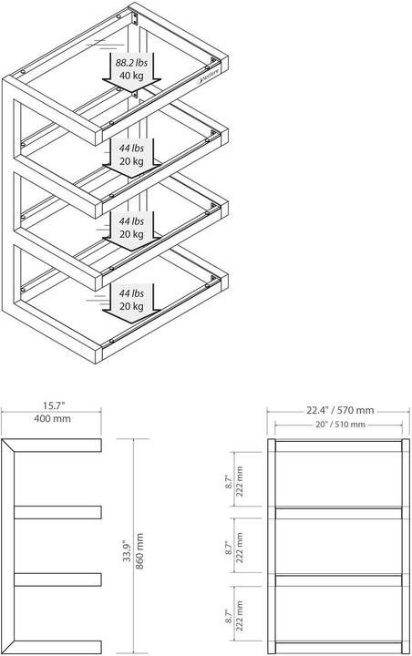 Produktbild NorStone Esse HiFi (57 x 40 x 86 cm)