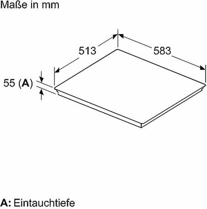 Produktbild Neff N 90, Induktionskochfeld, 60 cm, Schwarz, Mit Rahmen aufliegend, T56STF1L0