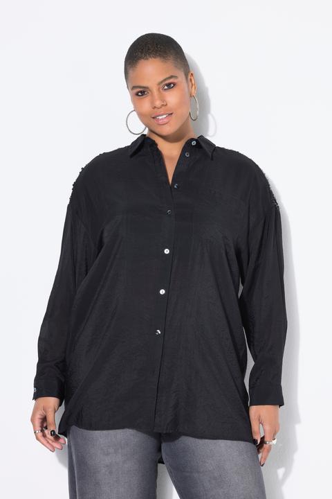 Immagine prodotto Studio Untold Blusa dal taglio oversize con frange e paillettes sulle spalle (46, 48)