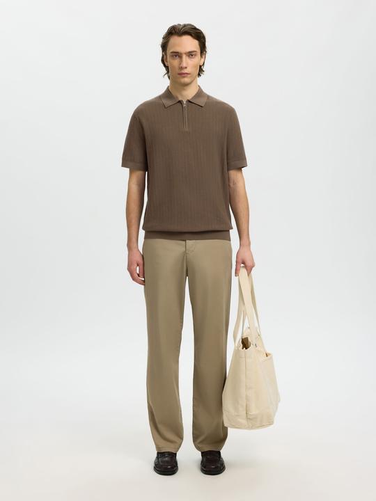 Produktbild Selected Slhcran Ss Knit Structure Zip Polo Noos (M)