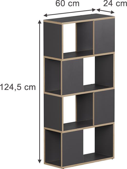 Actual product image Vicco Raumteiler Eneos, Anthrazit/Eiche, 60 x 124.5 cm