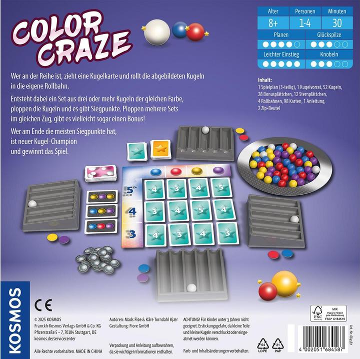 Produktbild Kosmos Color Craze (Deutsch, 1 - 4 Spieler)