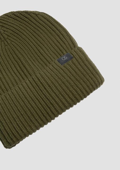 Produktbild S.Oliver Mütze Gerippte Strickmütze aus Baumwolle (M)