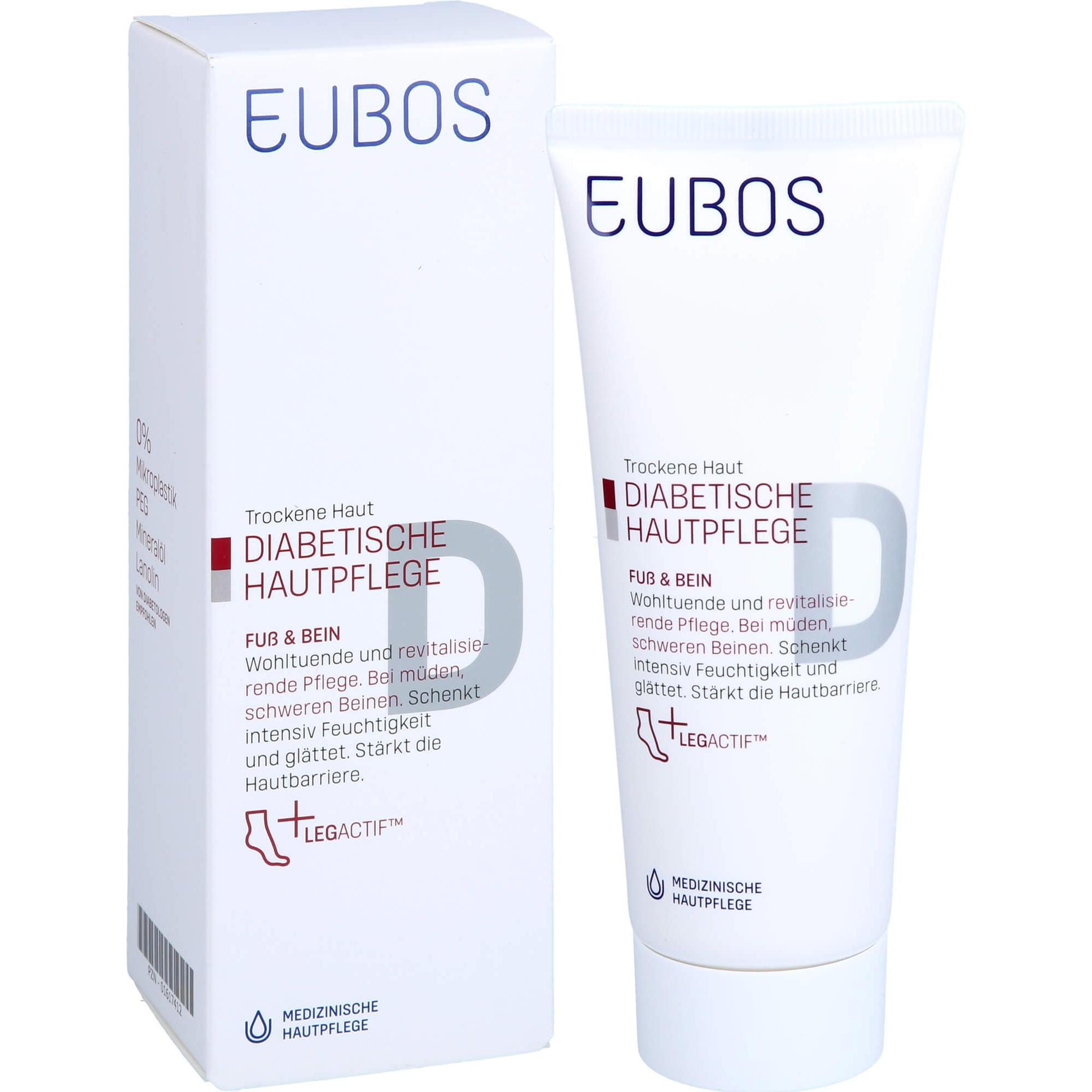 Thumbnail - Eubos, Fusspflegemittel, Diabetische Hautpflege Fuss + Bein, 100 ml Creme (Fussbad, 100 ml)