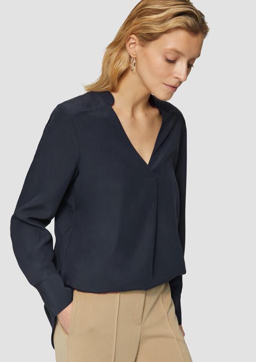 Produktbild S.Oliver Bluse Longbluse aus Modalmix mit Tunika-Ausschnitt (36)