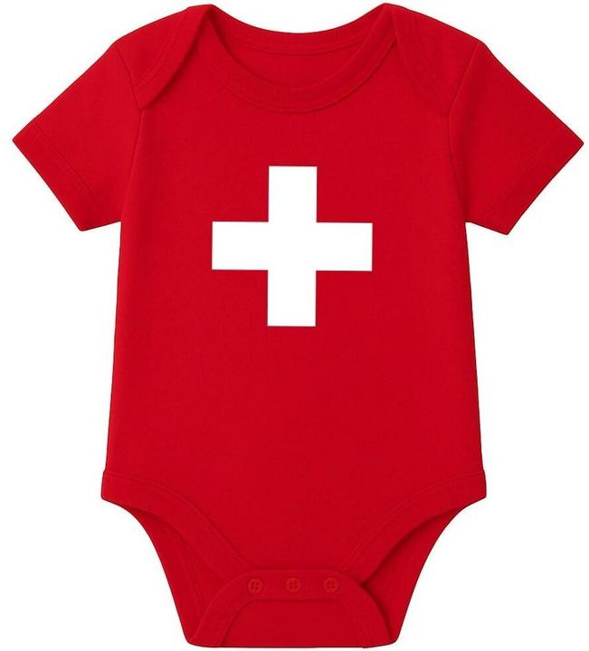 Trendcompany Babybody Schweiz, 62/68, Rot (62, 68)
