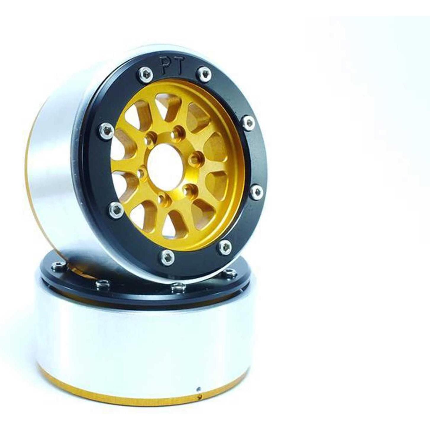 Metsafil ruote beadlock gear oro/nero 1.9 (2 pz.) senza mozzo ruota