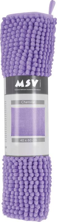 Produktbild spirella Chenille Badteppich 50x80cm Lavendel Lavande - Mikrofaser (40 x 1 x 60 cm)