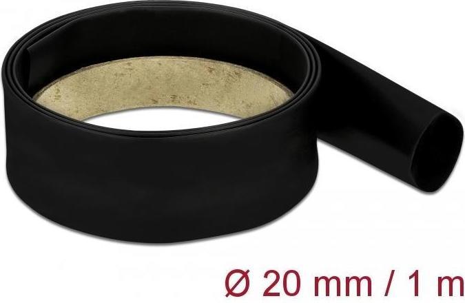 Produktbild Delock Schrumpfschlauch 1 m x 20 mm schwarz (1 x)