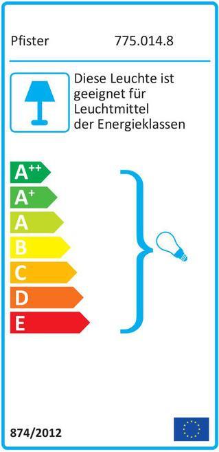 Etichetta energetica pfister Ray C. (E27)