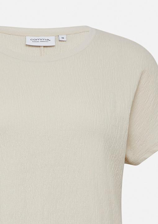 Actual product image Comma T-Shirt T-Shirt aus Strukturjersey im Relaxed Fit (40)