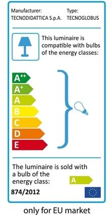 Energie-Label Räthgloben Leuchtglobus DFN 3703 (37 cm)