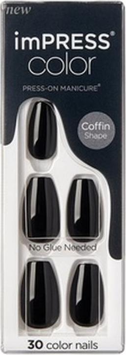 Image du produit KISS Ongles auto-adhésifs imPRESS Color MC Allack 30 pcs (L) (Ongles artificiels, 512 Tout noir)
