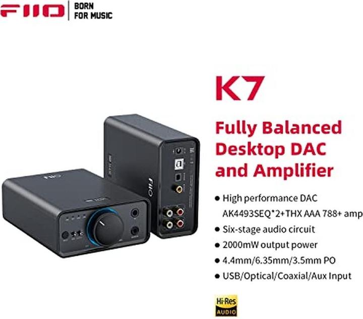 Immagine prodotto FiiO K7 (interruttore di guadagno, USB-DAC)