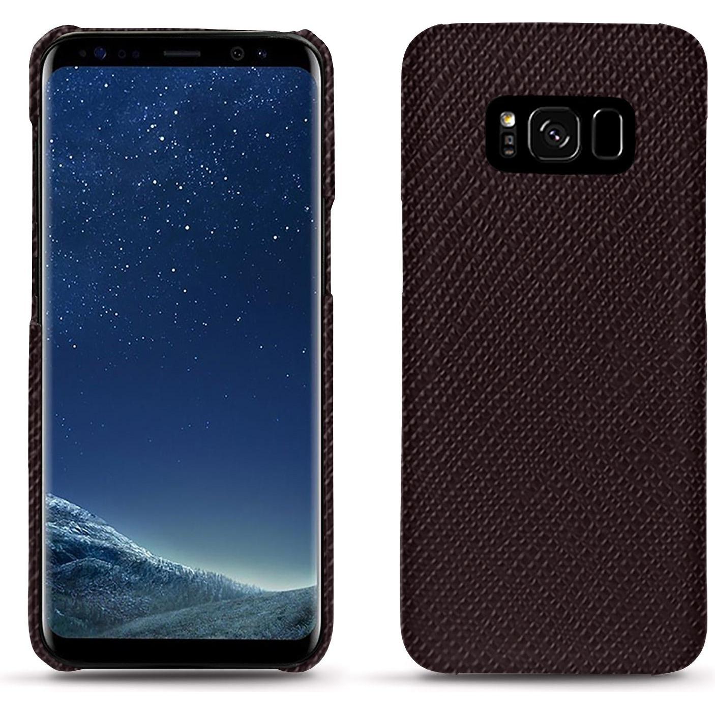 Noreve Lederschutzhülle (Samsung Galaxy S8+), Smartphone Hülle, Braun