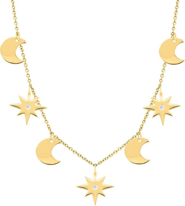 Immagine prodotto Candy Collana Aura, argento 925, placcato oro (Argento 925, Placcato oro 18k, 38 - 41 cm)