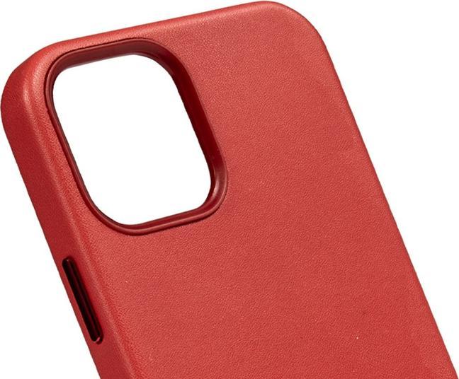 Produktbild Crong Essential Cover - Leatherette Case for iPhone 12 Pro Max (Red) (Apple iPhone 12 Pro Max)