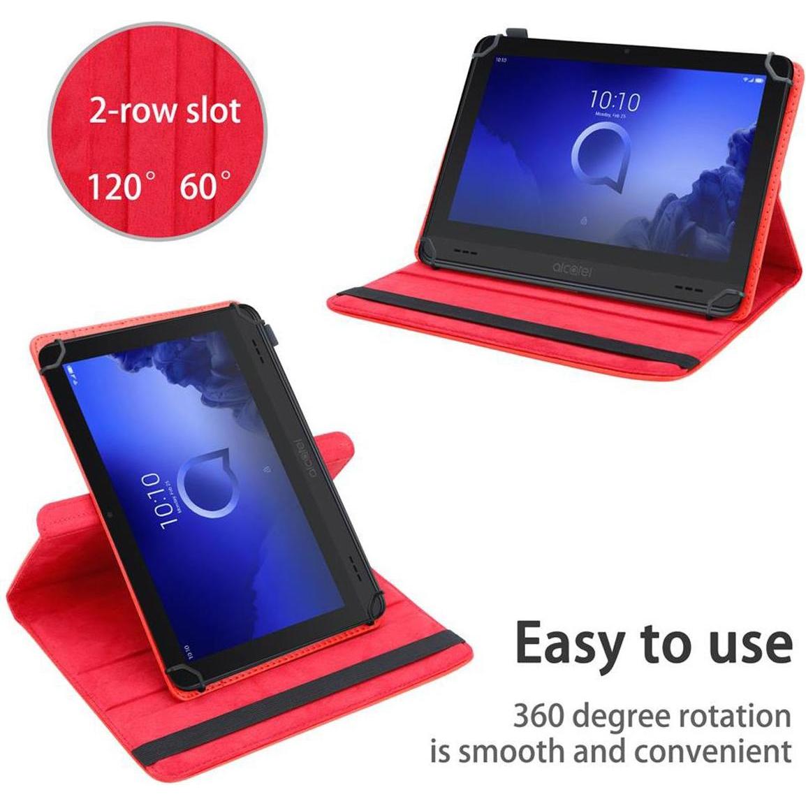 Thumbnail - Cadorabo Tablet Hülle Universal 360 (Lenovo Yoga), Tablet Hülle, Rot