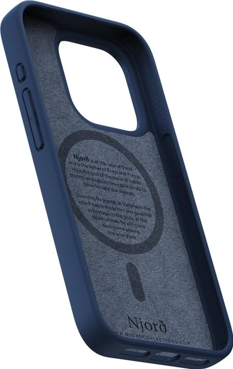 Image du produit Njord Salmon Leather Magsafe Case for iPhone 15 Pro, Bleu (Apple iPhone 15 Pro)