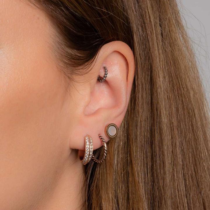 Immagine prodotto Bijouteria Piercing orecchio (Acciaio chirurgico 316L, Rivestimento in PVD (colore oro))