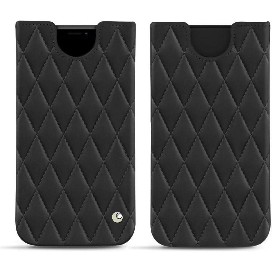 Noreve Lederschutzhülle (Apple iPhone XS Max), Smartphone Hülle, Schwarz