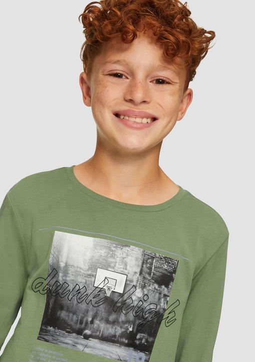 Produktbild s.Oliver T-Shirt Langarmshirt mit Frontprint (L)